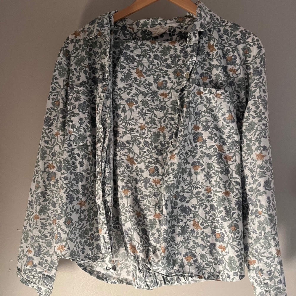 Organic Coyuchi Pajama Set Floral